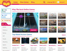 Tablet Screenshot of minigames.com